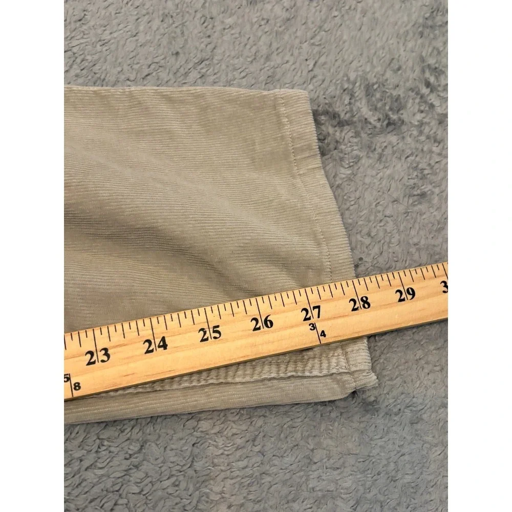 Banana Republic Traveler Slim Corduroy Pants Mens 35x30 Beige Straight Leg